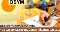 YGS başvuruları 