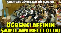 YÖK, öğrenci affının şartları