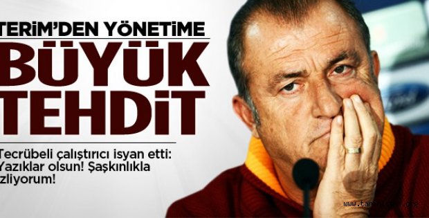 Terim Galatasaray Yönetimine Meydan Okudu
