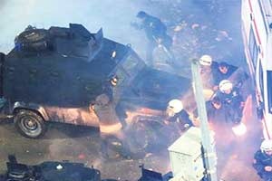 Trabzon savaş alanına döndü