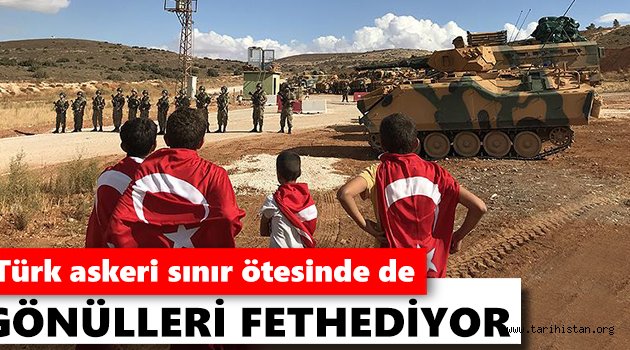 Türk askeri sınır ötesinde de gönülleri fethediyor