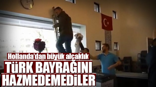 Türk Bayrağına saygısızlık