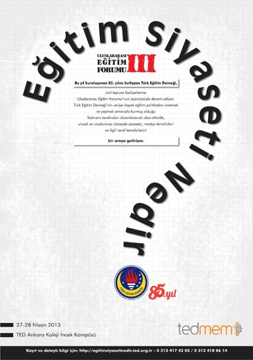 Türk Eğitim Derneği, 'Eğitim Siyaseti'ni tartışacak