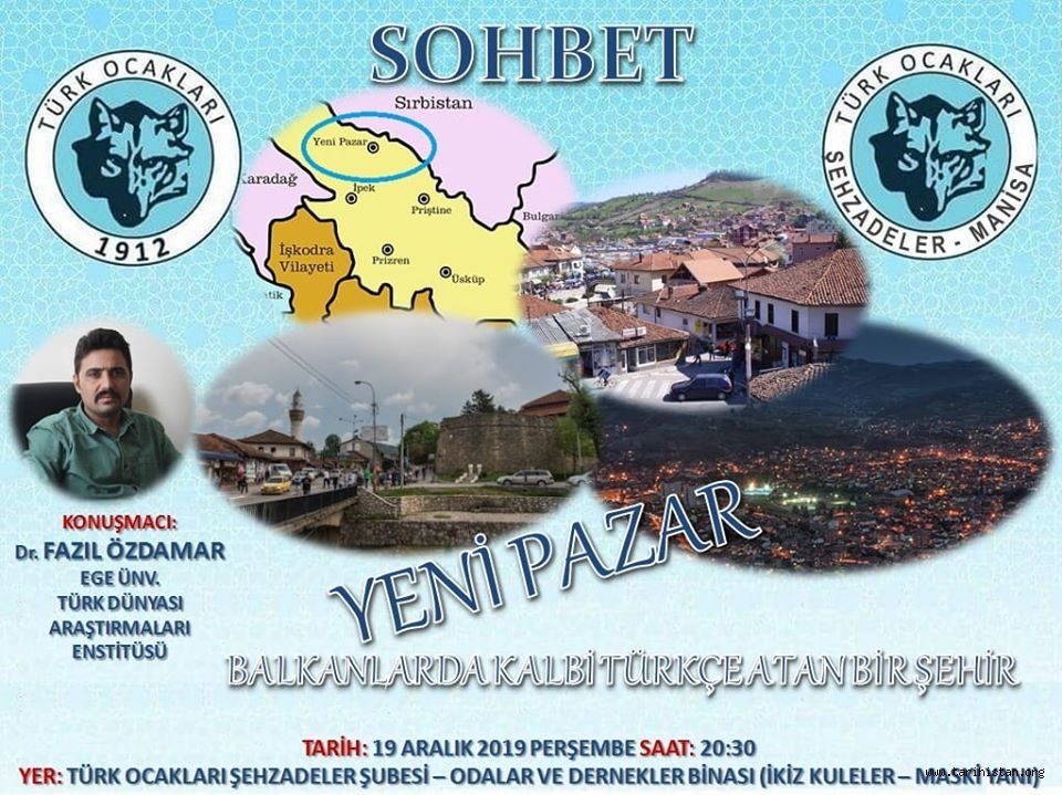 Türk Ocakları Manisa Şehzadeler Şubesinde Bu Hafta "Balkanlar'da Kalbi Türkçe Atan Bir Şehir: Yenipazar" Konuşulacak