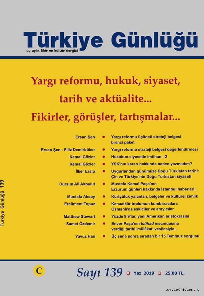 Türkiye Günlüğü Dergisinin yeni sayısı çıktı