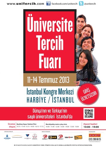 Üniversite Tercih Fuarı'nın tarihi değişti (11–14 Temmuz 2013)