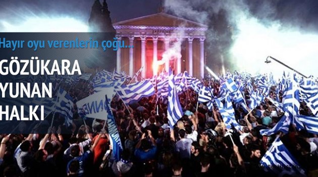 Yunanistan halkı "Hayır"dedi